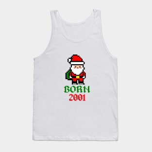 8bit santa born 2001 Tank Top